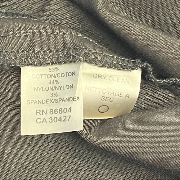 Magaschoni Pants Cropped Black Women's Size 4 Stretch Side Zip - Picture 7 of 11